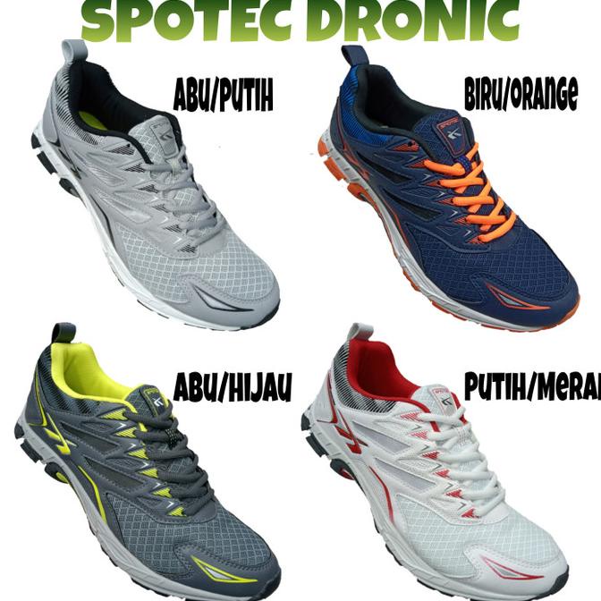 READY COD Sepatu Running SPOTEC DRONIC 38-46 TERLARIS