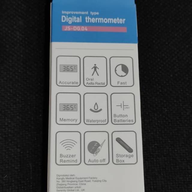 Thermometer digital jungson JS-DG.04 (kaku) / termometer badan digital jungson / thermometer kaku