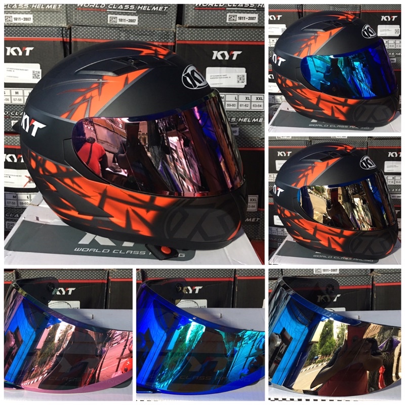 flat visor falcon/vendetta iridium norisk murah