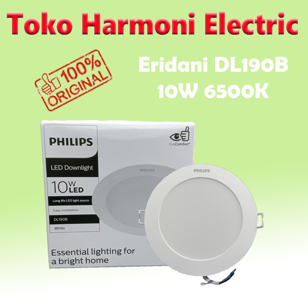 Jual Downlight LED Philips Eridani DL190B G2 10W WH SNI - PUTIH ...