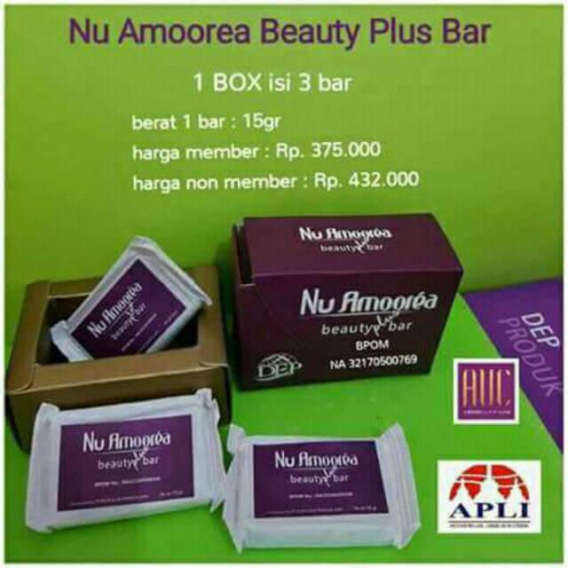 Sabun Stemcell Nu Amoorea Beauty Plus bar ASLI