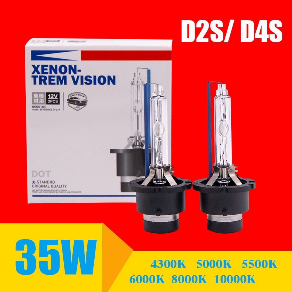 2x 35w D2S D2R D4S D4R Hid Xenon Lampu Bohlam 4300k 6000k 8000k