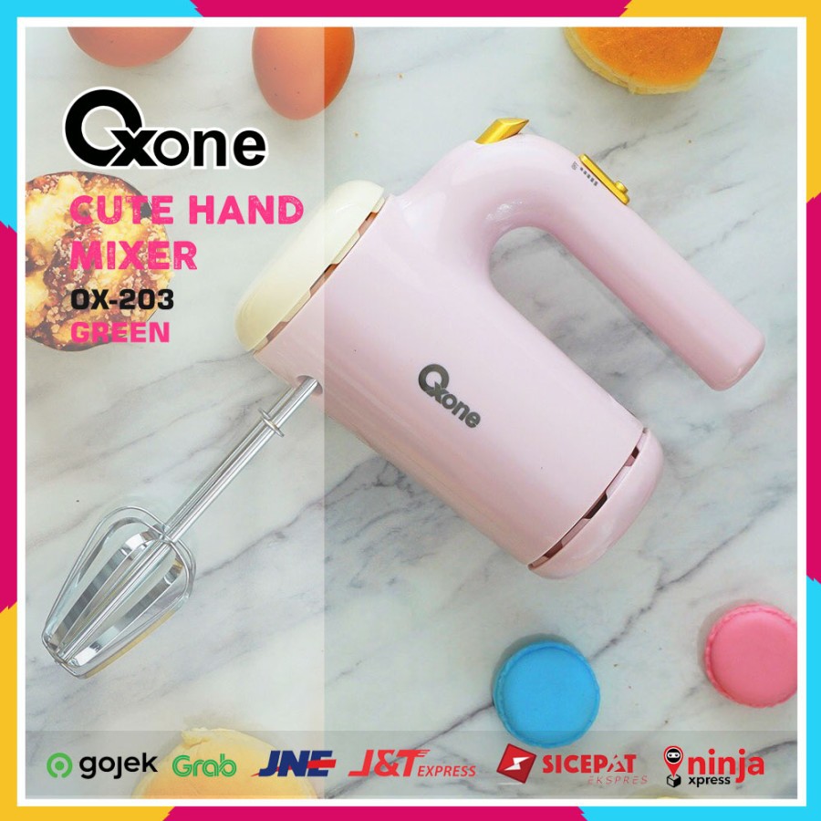 Cute Hand Mixer Oxone OX-203PG - Pink