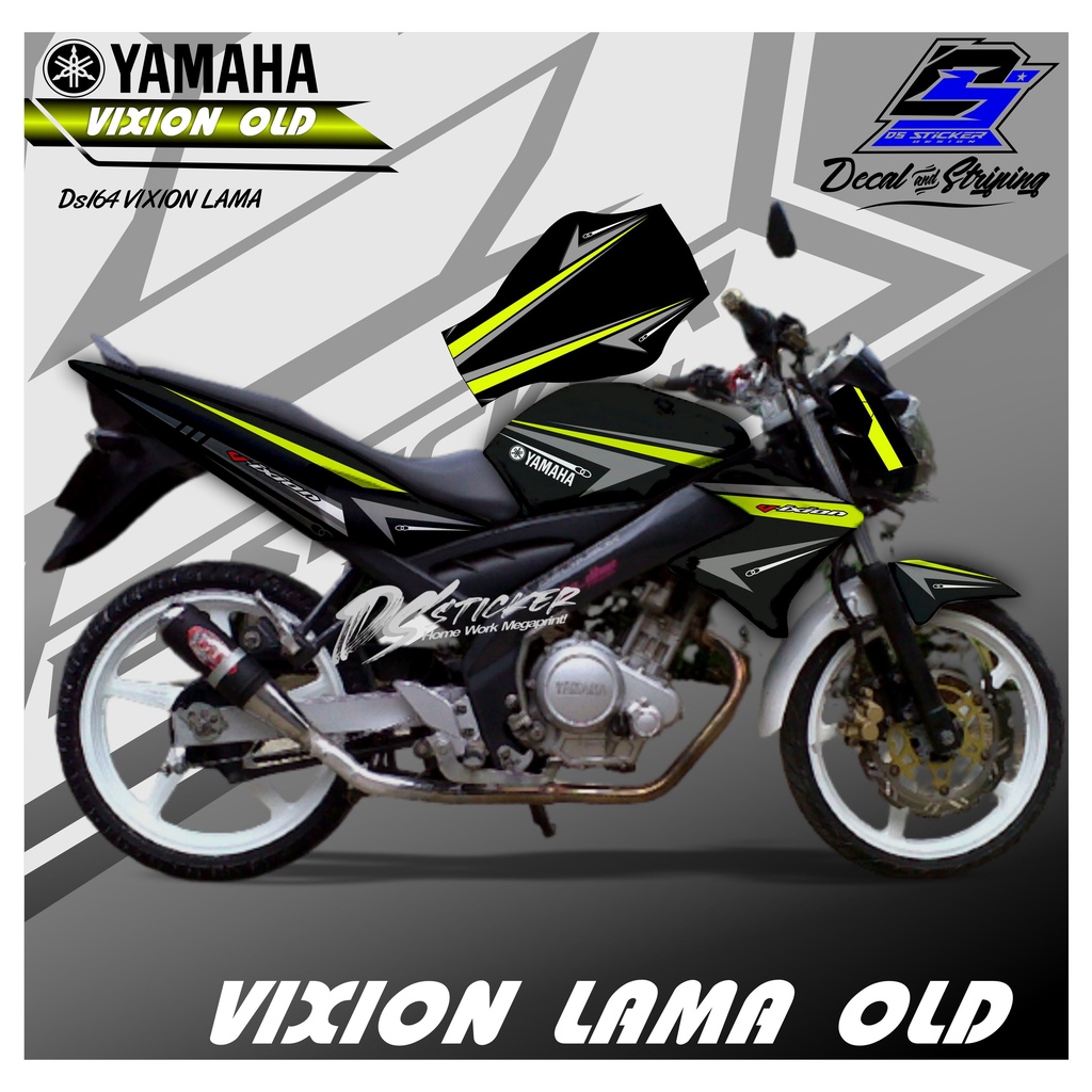 Jual DS164 Striping Decal Vixion Lama Simpel Variasi Full Blok Indonesia Shopee Indonesia