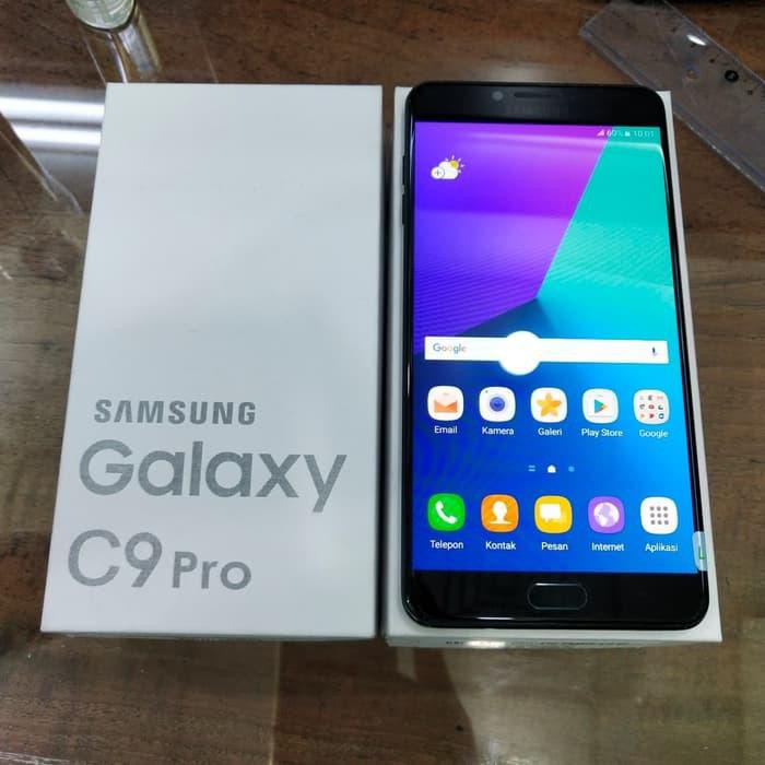 Handphone Second Samsung C9 Pro Ram 6 64 Garansi Resmi Sein Mulus Fullset Original Hp Bekas Indonesia