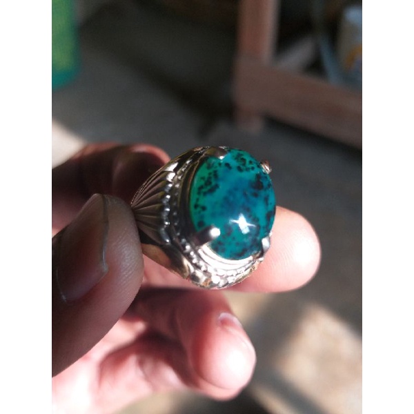 Bacan doko Semi Giwang Ring Perak