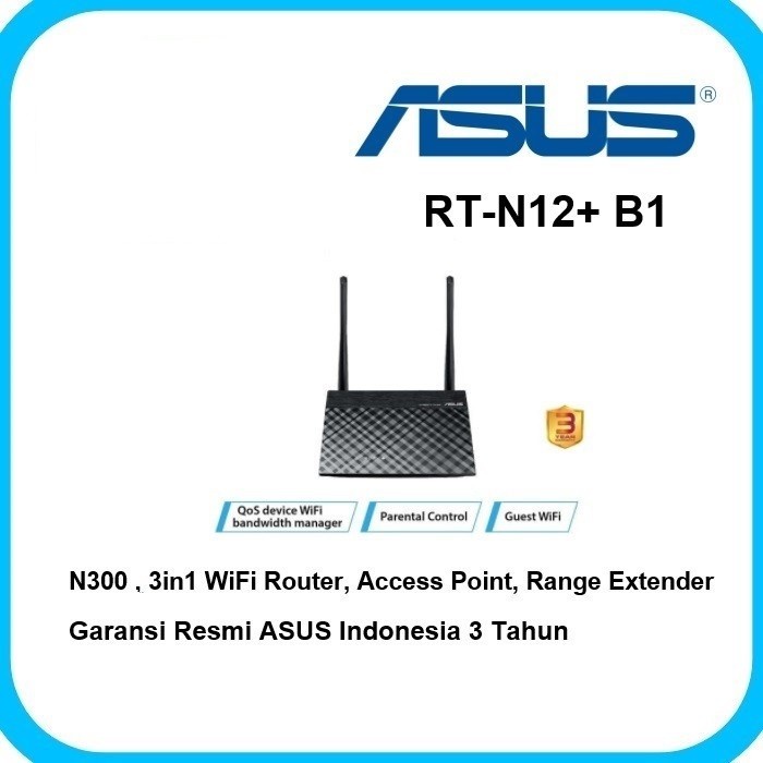 ASUS RT-N12+ N300 / Wireless Router / Router / Access Point / Repeater