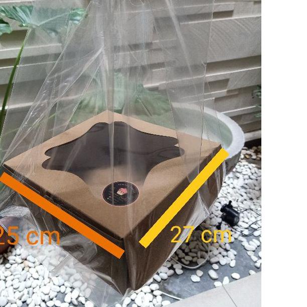 

➱ , KRESEK PE bening uk 27 untuk kotak kue 22,25 ( pabrik langsung) ☂