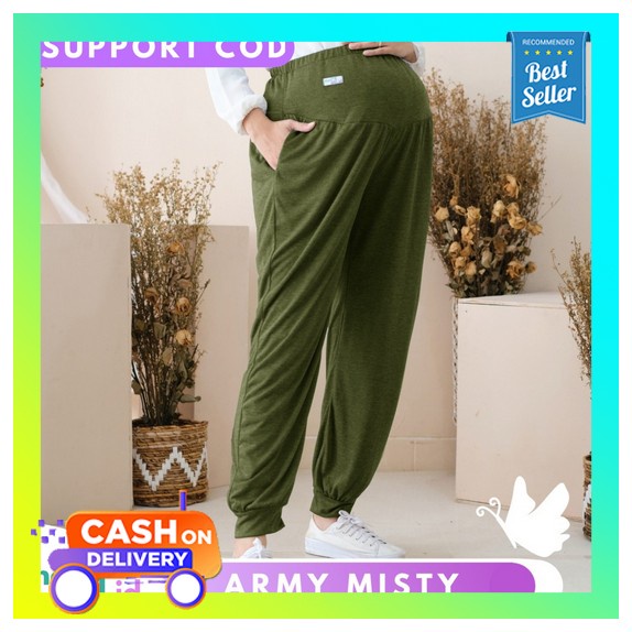 Celana Panjang Celana Hamil Celana Kerja Hamil 4-9 Bulan Bahan Katun/ Celana Kerja Ibu Hamil / Celan