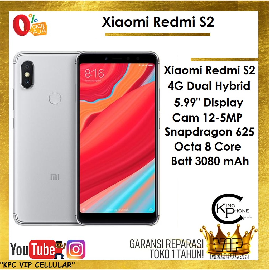 KPC VIP Xiaomi Redmi S2 32GB 3GB RAM 3/32 GB SNAPDRAGON 6