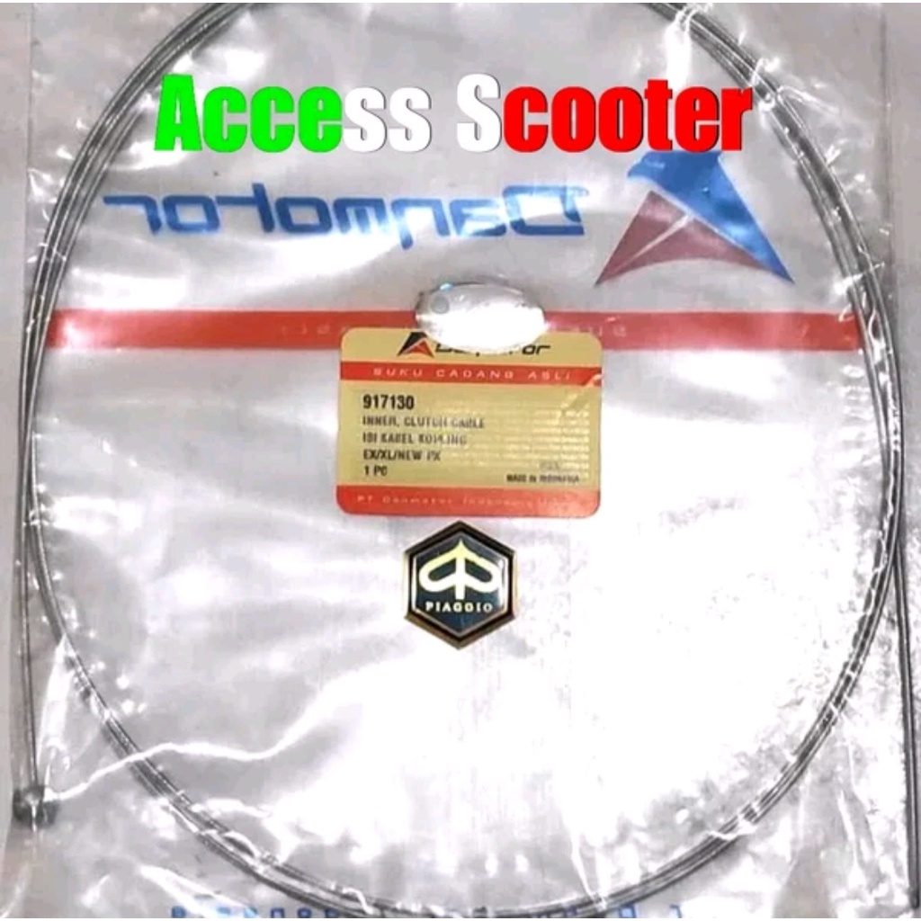 Kabel Tali Kawat Dalam Kopling Clutch Vespa ORI Danmotor