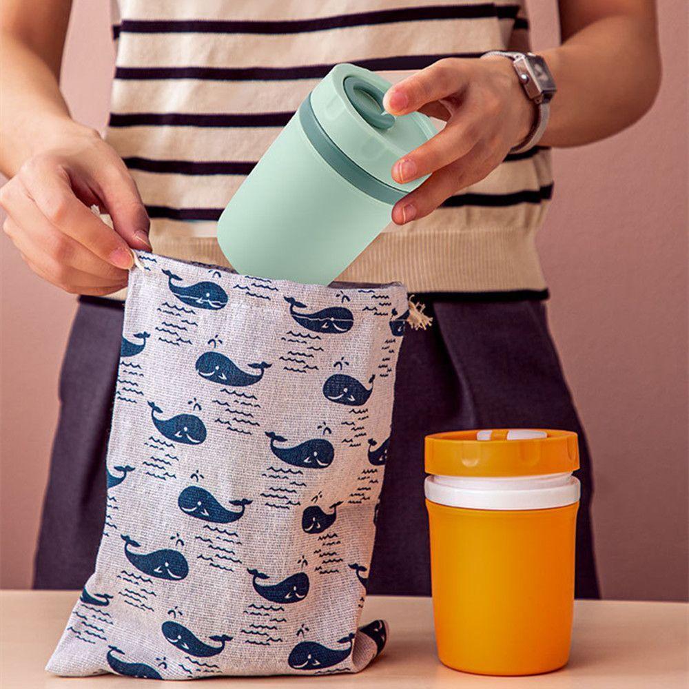 Populer 330ml Vacuum Cup Insulated Dengan Penutup Wadah Makanan Kotak Makan