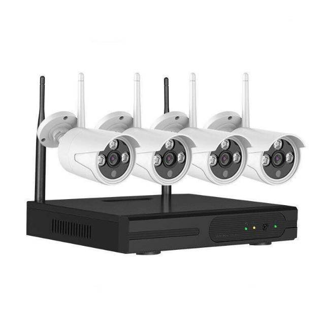 Nvr kitt 4channel/paket cctv wereles/ip camera murah