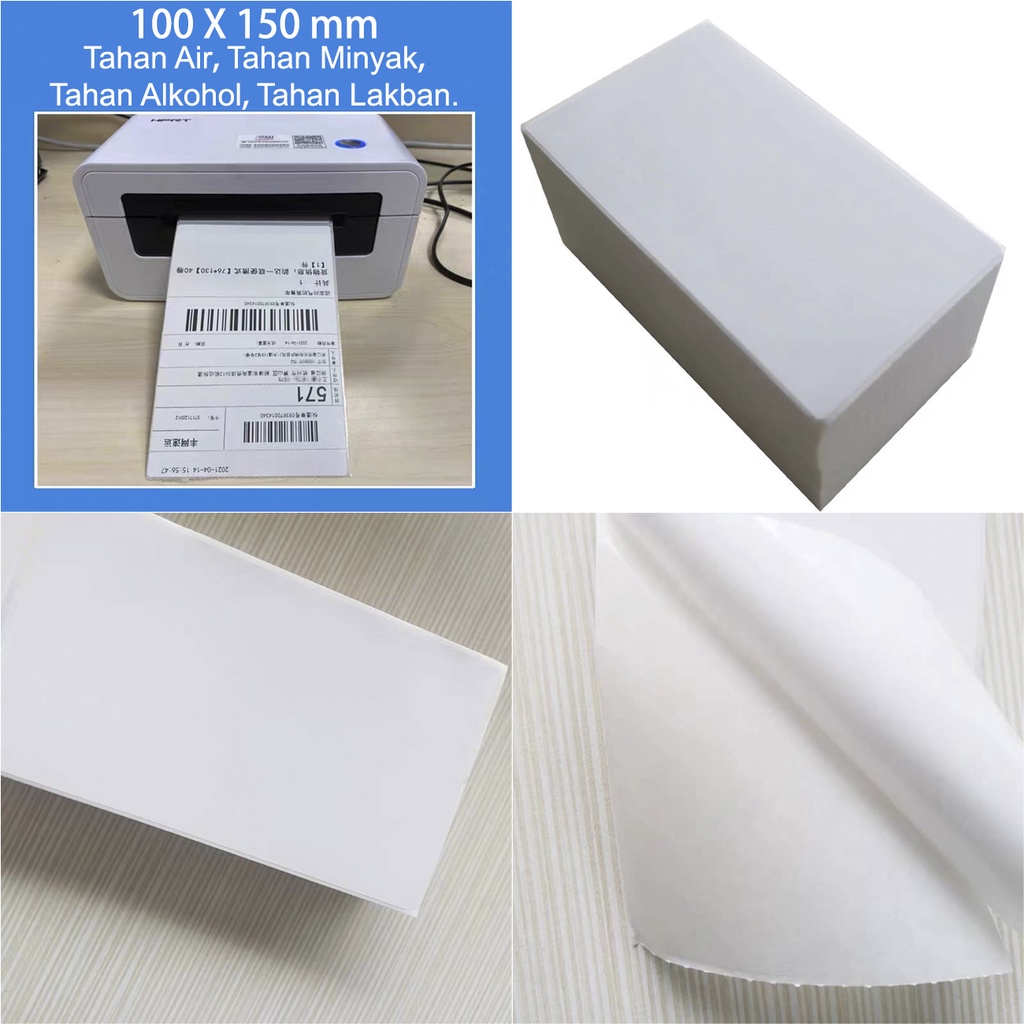 

[HH] KERTAS LABEL STIKER 500 STICKER THERMAL BARCODE 100 X 150 MM UKURAN A6