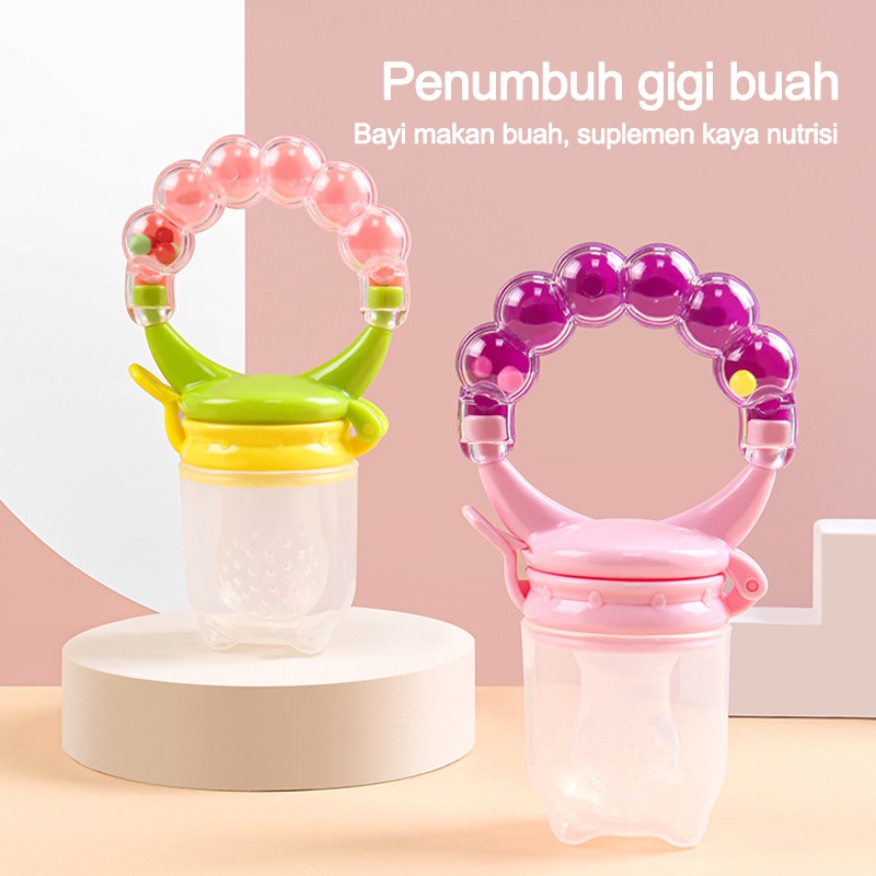 Rattle Fruit Feeder | Dot Empeng Buah+Kerincingan | Baby Fruit Pacifier