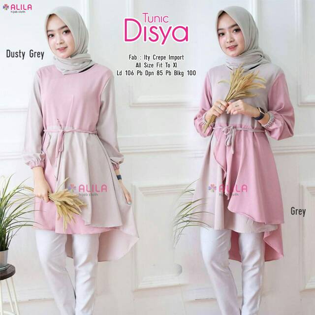 Baju Tunik DISYA Ori by Alila hijab cloth sale diskon fashion atasan wanita terbaru