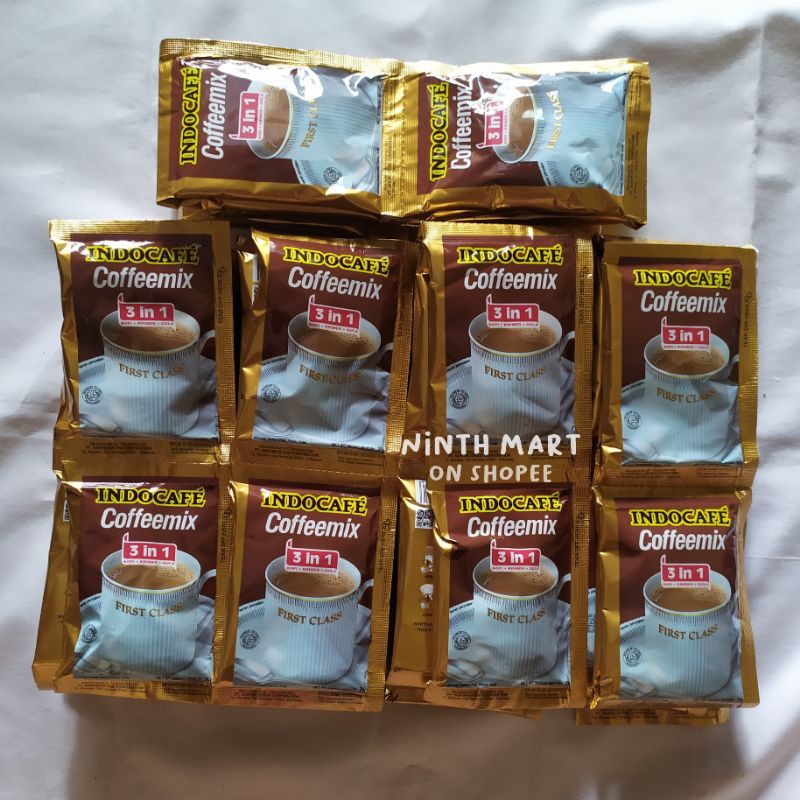 

INDOCAFE COFFEEMIX 3 IN 1 KOPI INSTAN 1 RENCENG [20 GR/SACHET]