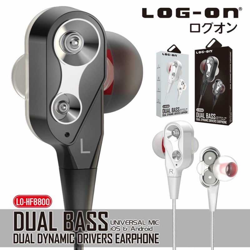 PROMO HANDSFREE LOGON HF620 HF630 HF650 EARPHONE BEST DEEP BASS PRECISE SOUND EFFECT