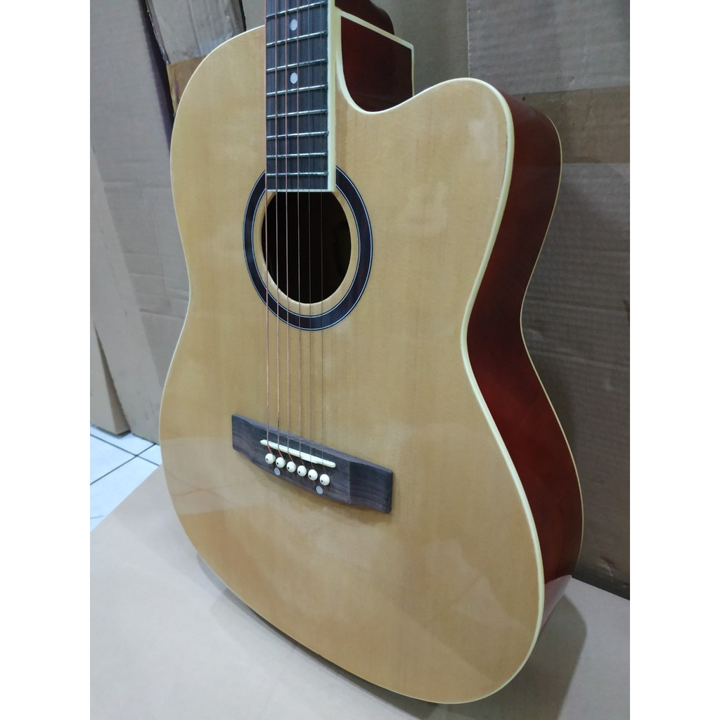 Gitar Akustik Elektrik Merk Cowboy Original Tipe AW-106 Equalizer Tuner LC PRENER Murah Jakarta