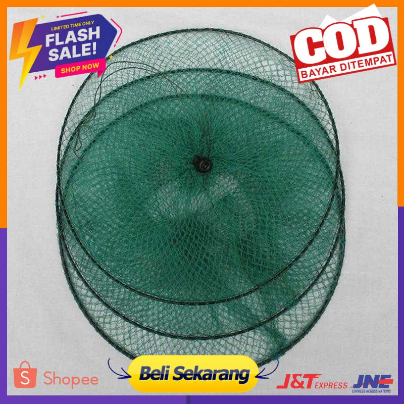 TONQUU Jaring Pancing Ikan Udang Fishing Net Foldable 2 Layers SCZ620