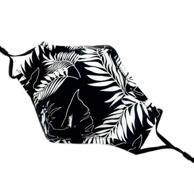 

La Floret 1 pc Masker kain non medis MC 02 leaf Monochrome