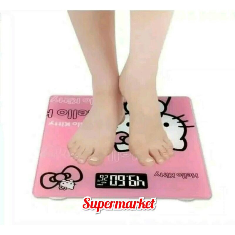 Timbangan Digital Karakter Imut Maks 180kg Elektronic Digital
