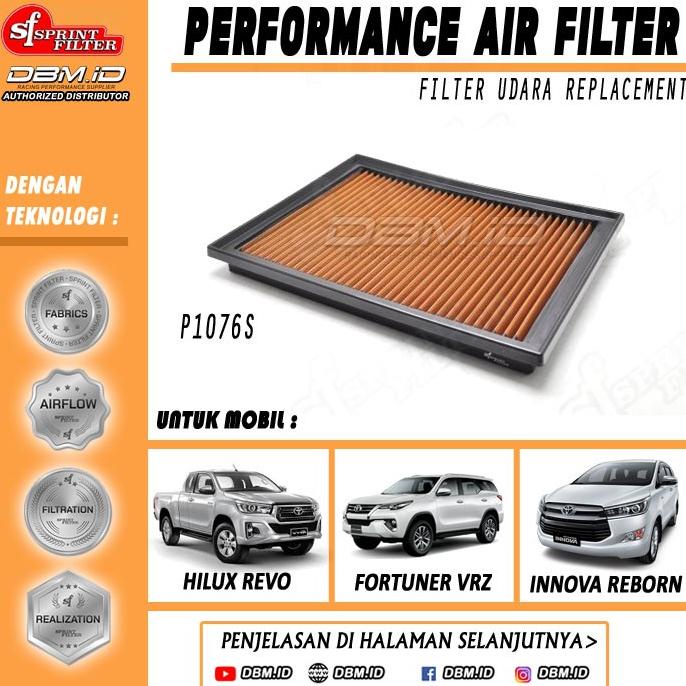 Filter Udara Sprint Filter Innova Reborn Fortuner VRZ Hilux Revo 2016+