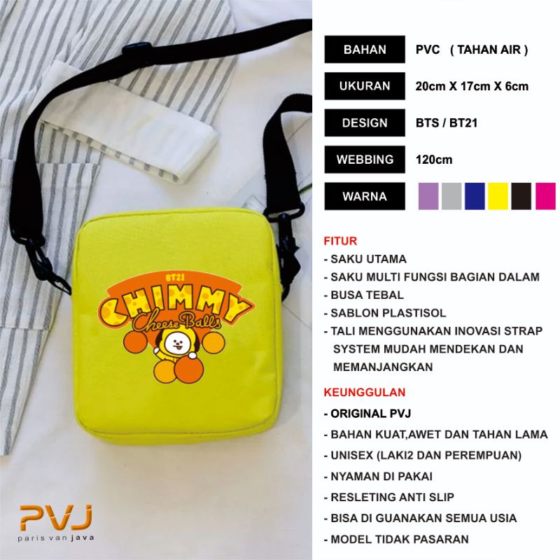 Tas Selempang BTS BT21 Korea Kekinian Tas Anak Remaja Dan Dewasa Tas Hp BTS