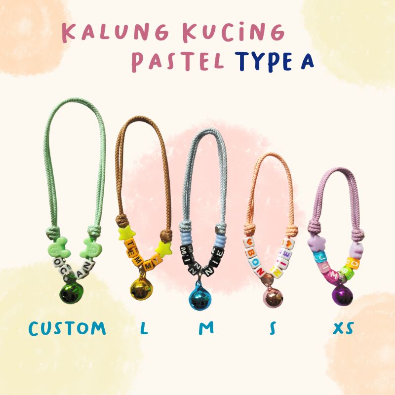 KALUNG KUCING NAMA MANIK PASTEL