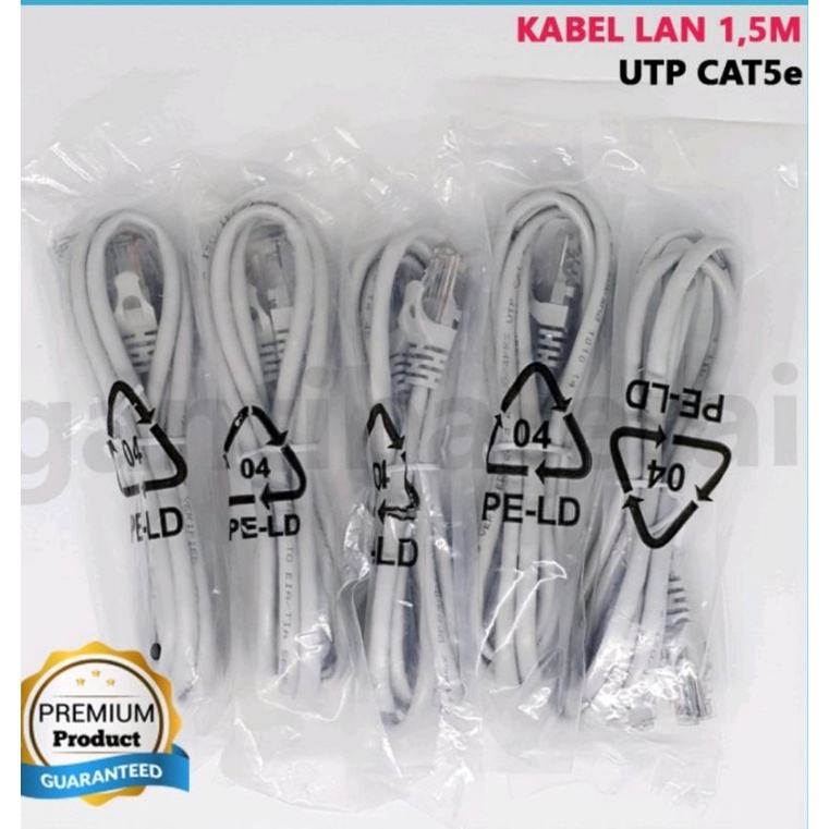 Kabel UTP CAT 5e 1.5 Meter Kabel LAN UTP CAT5e 1.5M