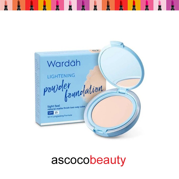 Wardah [Halal] Lightening Powder Foundation TWC Two Way Cake Bedak Padat ✰ ascocobeauty ✰