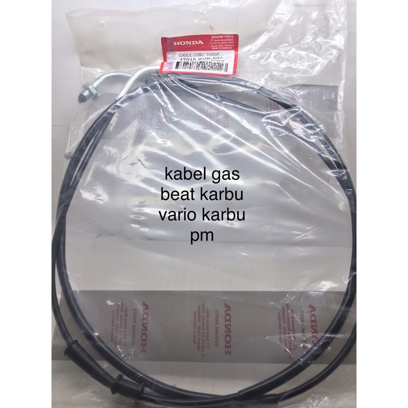 Kabel Gas Beat Karbu, Vario Karbu, Spacy Karbu