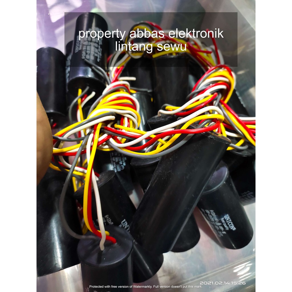 capasitor kapasitor mesin cuci 2 tabung 12 + 6 mikro 450 volt 12+6 450V