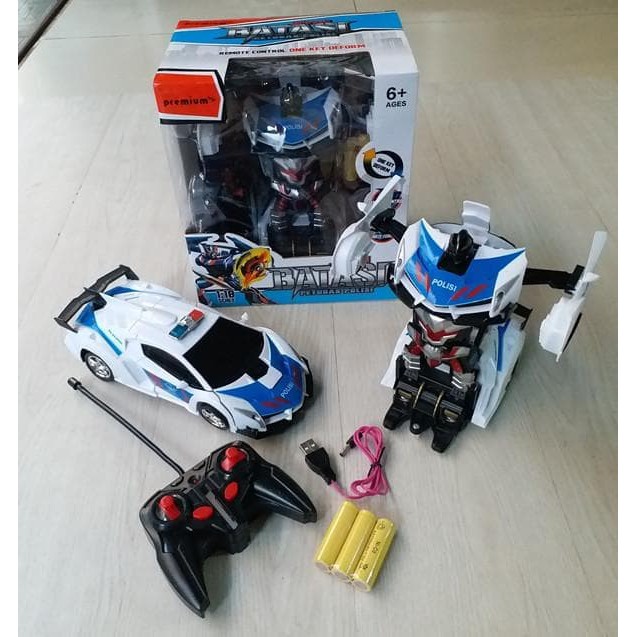 RC Mobil Remot Deformation BATASI Petugas Polisi Mobil Robot