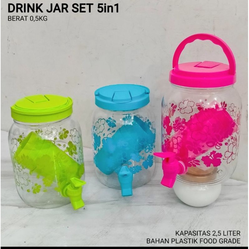 Drink Jar Set 5 In 1