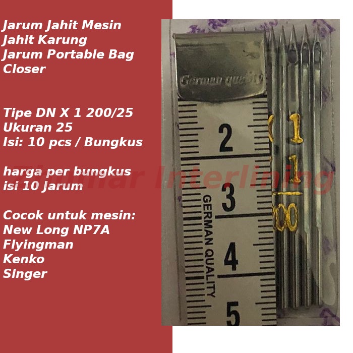 Jarum Jahit Mesin Jahit Karung Jarum Portable Bag Closer F-strong