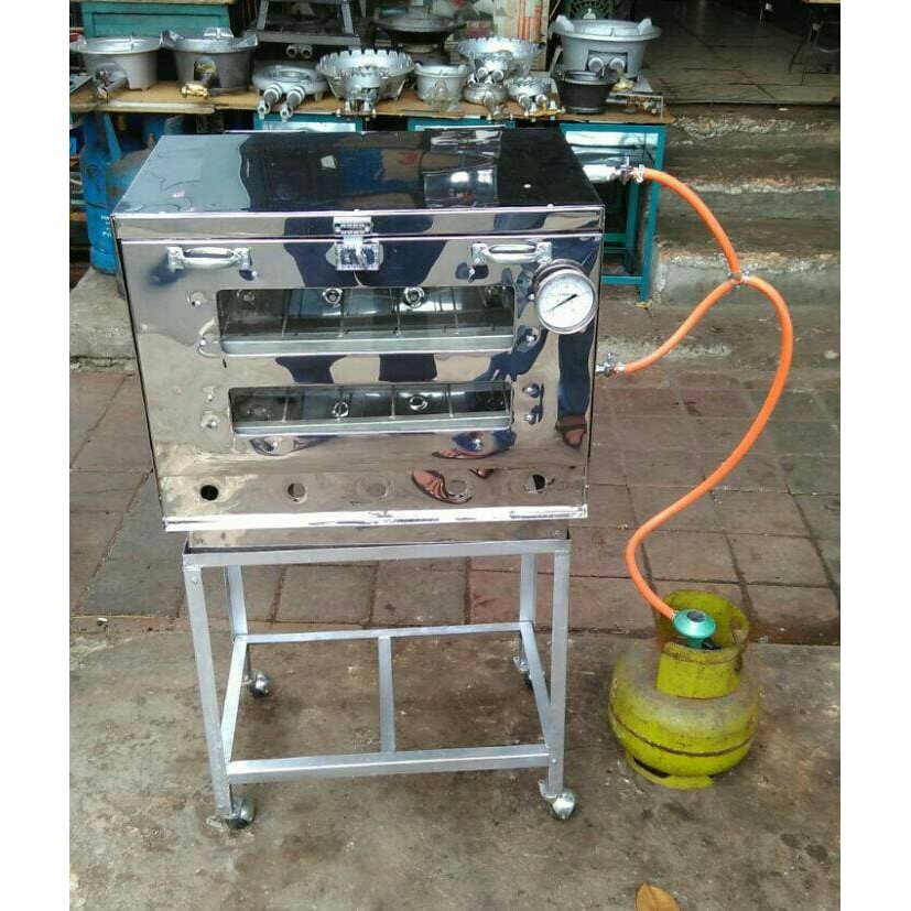 OVEN GAS STAINLESS 60X40 PLUS THERMO