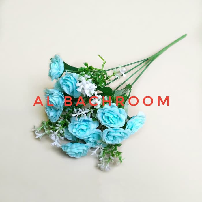 Bunga mawar plastik B8032 bunga artificial dekorasi rumah B8032 bunga mawar artificial home decor-2
