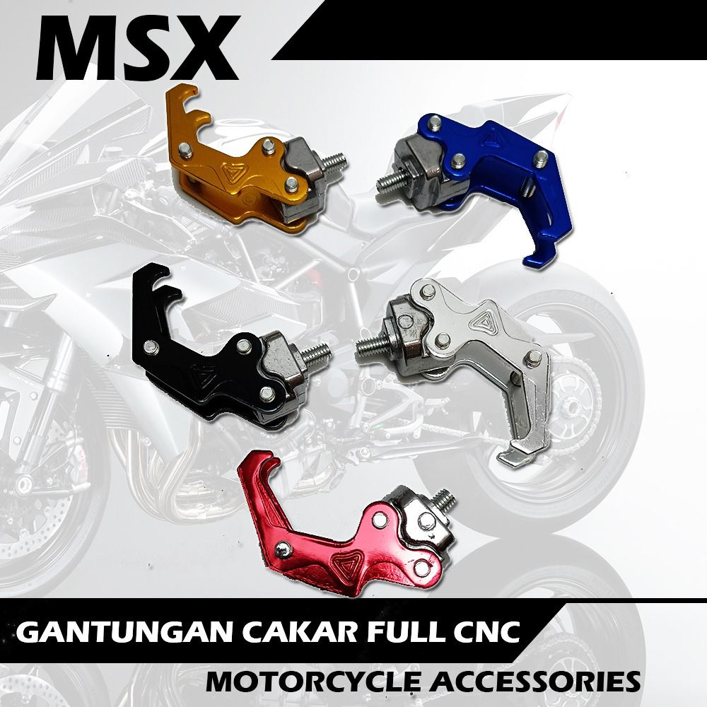 gantungan barang cnc warna model ceker universal honda yamaha bebek moge sport matic dll beat mio soul nuovo jupiter z mx vega dll