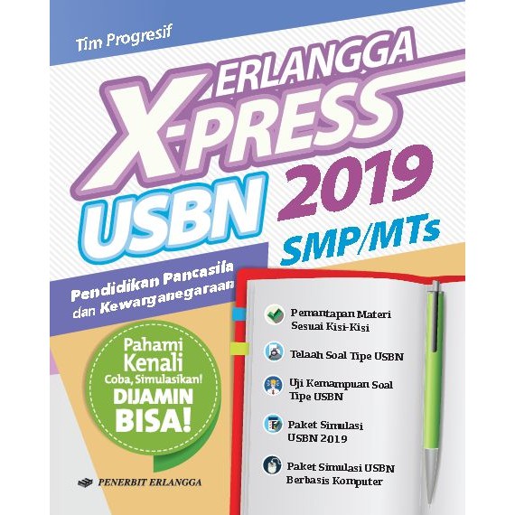 ERLANGGA SMP 0033230180 ERLANGGA X-PRESS USBN SMP 2019 PPKN