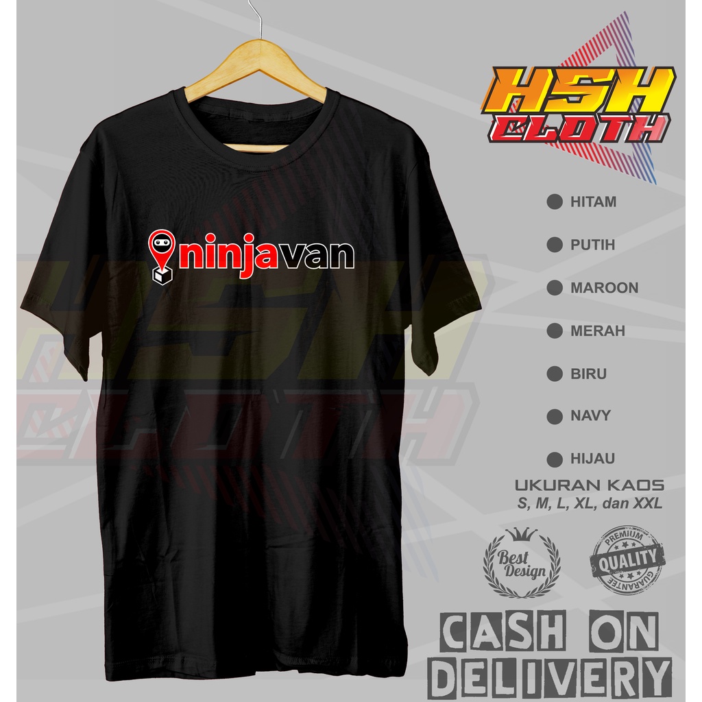 Baju Kaos Distro Ninja Van Ninja Express Ekspedisi Bisa Custom - HSHCloth