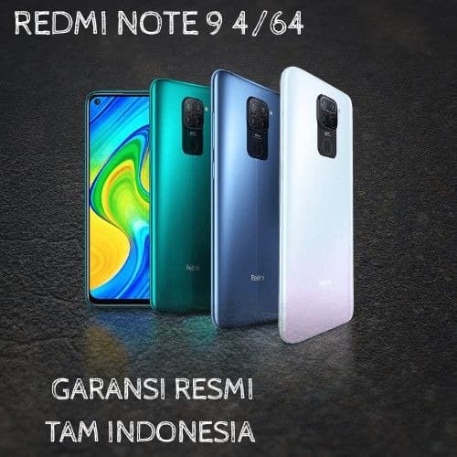 Xiaomi Redmi Note 9 Ram 4/64 Garansi Resmi Xiaomi