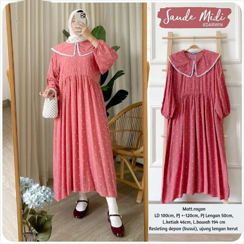 SAUDE MIDI DRESS RAYON