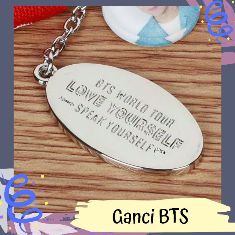 Gantungan Ganci Keyring Lanyard BTS Speak Yourself