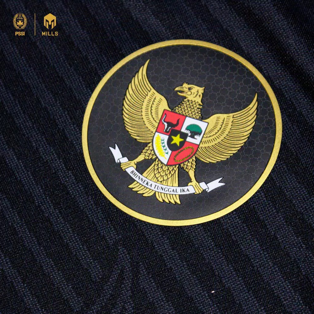 MILLS Timnas Indonesia Jersey Third Player Issue Long Sleeve 1025GR Original Black