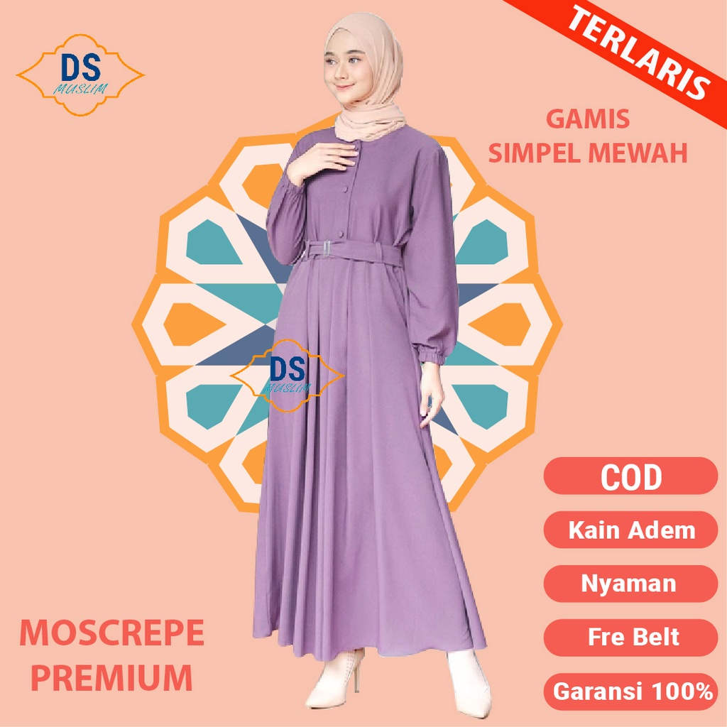 Gamis Terbaru 2021 Baju gamis Remaja Modern Kekinian Polos Hitam