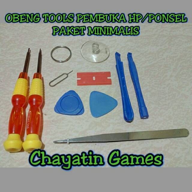 OBENG TOOLS PEMBUKA HP / PONSEL / IPHONE PAKET MINIMALIS