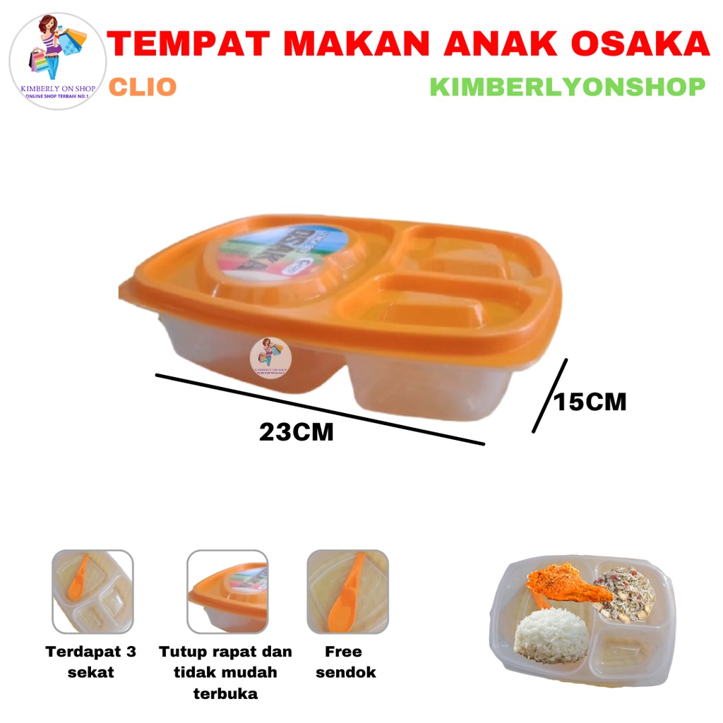 Lunch box tempat makan Catering box Clio Osaka Grosir