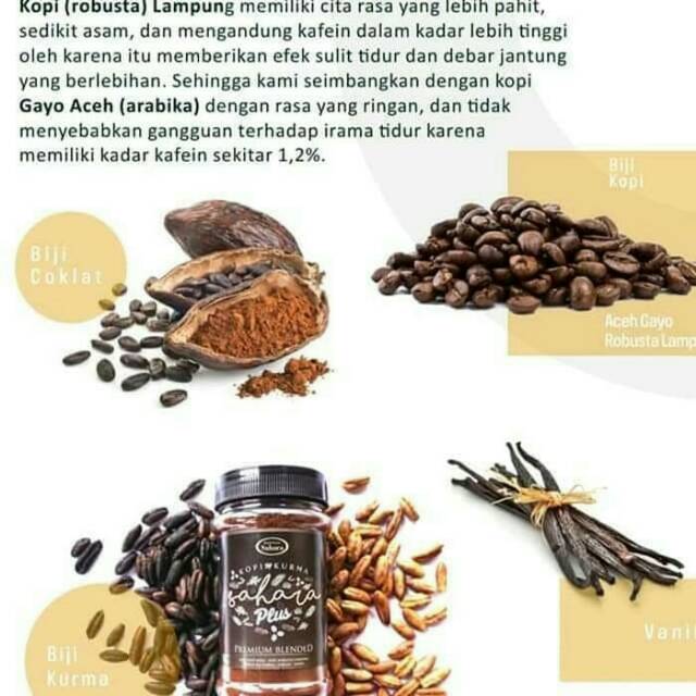 Kopi Biji Kurma Sahara Plus Premium Blended Shopee Indonesia