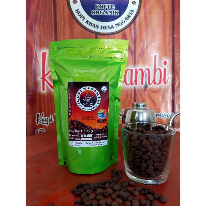 

Kopi Tanambi Bubuk. Natural proses 100gr kualitas super.